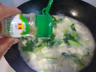 小白菜豆腐汤的做法步骤:10