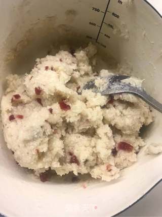 巧克力椰蓉奶酪蔓越莓月饼的做法步骤:6