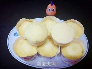 自制零食一一蒸蛋糕的做法步骤:8