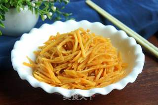 糖醋红薯丝的做法步骤：7