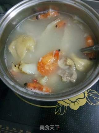 虾干鸡肉粥的做法步骤:5