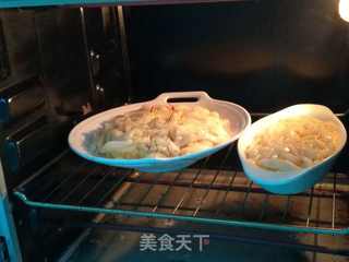 芝士焗金银薯蓉的做法步骤:7