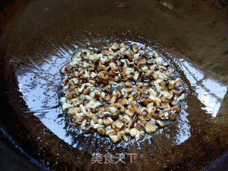 冬菇油菜蛋炒饭的做法步骤:5