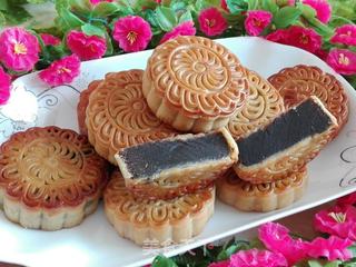 黑芝麻月饼的做法步骤:12