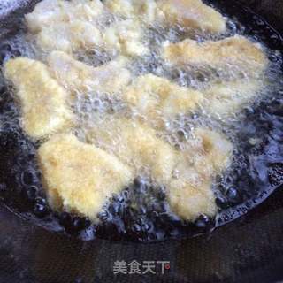 炸巴沙鱼柳的做法步骤:6