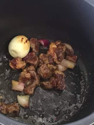 电压力锅~圆白菜炒牛肉条的做法步骤:5