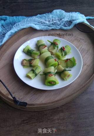 萝卜蒸肉卷的做法步骤:7