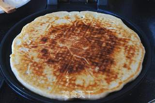 快手早餐发面饼的做法步骤:4