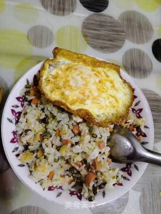 酸豇豆炒饭的做法步骤:10