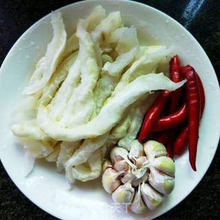 蒜辣柚皮的做法步骤:7