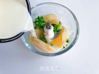 6M+宝宝辅食——奶香西蓝花土豆泥的做法步骤:6