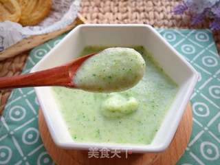 6M+宝宝辅食——奶香西蓝花土豆泥的做法步骤:8