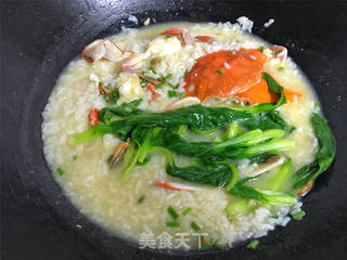 梭子蟹泡饭粥的做法步骤:11