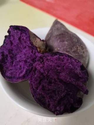 紫薯馅双色冰皮月饼的做法步骤:8