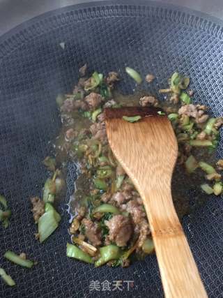 青菜肉末鲍鱼粥的做法步骤:9