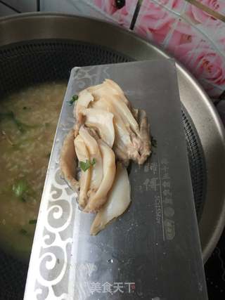 青菜肉末鲍鱼粥的做法步骤:11