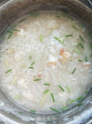 鲜虾瑶柱粥的做法步骤:5