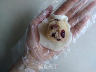椰蓉蔓越莓冰皮月饼的做法步骤:8