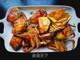 吮指香辣蟹。的做法步骤:5