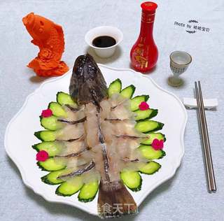 #海鲜#黑鱼刺身的做法步骤:14
