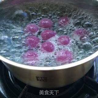 桂花紫薯团子的做法步骤:6
