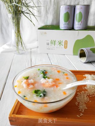 蔬菜虾仁粥的做法步骤:7