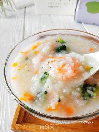 蔬菜虾仁粥的做法步骤:9