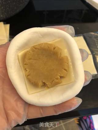芝芯豆沙糯面饼的做法步骤：7