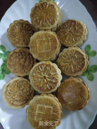 黑芝麻五仁月饼的做法步骤:11