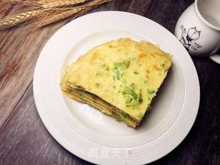 【兔子爱厨房】苦瓜鸡蛋煎饼的做法步骤:11
