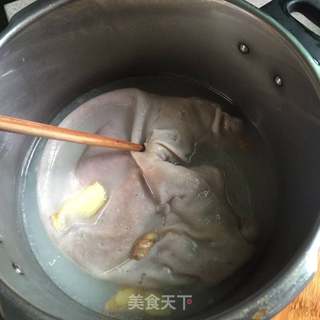 香辣拌猪肚的做法步骤:3