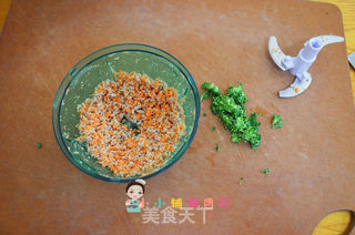 蔬菜肉末煎米饼的做法步骤:3