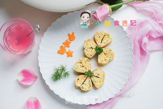 10个月以上辅食肉末蔬菜玉子烧的做法步骤:16