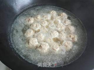 小油菜鲜蘑肉圆汤的做法步骤:10