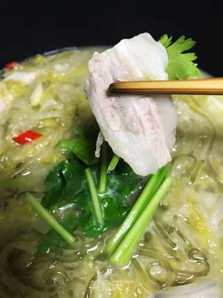 家常版酸菜汆白肉的做法步骤:8