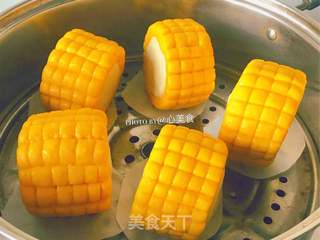 玉米馒头的做法步骤:16