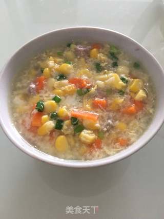 养生壶版玉米瘦肉羹的做法步骤:4