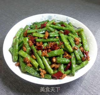 干煸四季豆的做法步骤:10