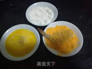 自制零食一一油炸黄金虾的做法步骤：7