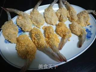 自制零食一一油炸黄金虾的做法步骤:8