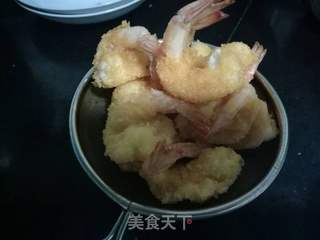 自制零食一一油炸黄金虾的做法步骤:10