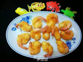 自制零食一一油炸黄金虾的做法步骤:11