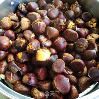 清蒸板栗的做法步骤:5