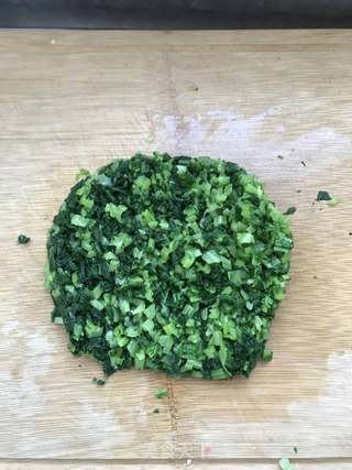 小白菜虾皮鸡蛋饼的做法步骤:5