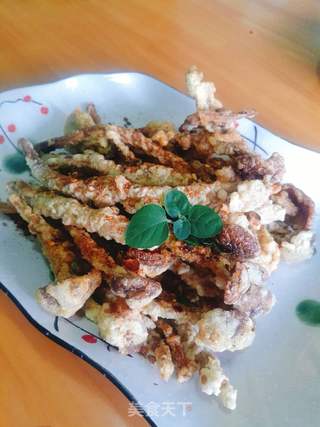 自制零食--茶树菇天妇罗的做法步骤:7