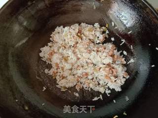 肉末榨菜蛋炒饭的做法步骤：7