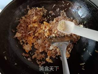 肉末榨菜蛋炒饭的做法步骤：10