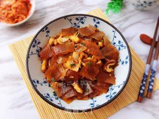 辣白菜炒苕皮的做法步骤:10
