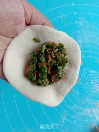 韭菜猪肉饼的做法步骤:12