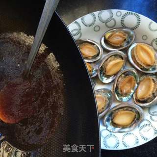 浇汁鲍鱼的做法步骤:6